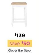 Clover Bar Stool offers at $139 in Early Settler