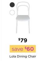 Lola Dining Chair offers at $79 in Early Settler