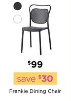 Frankie Dining Chair offers at $99 in Early Settler