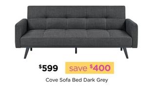 Cove - Sofa Bed Dark Grey offers at $599 in Early Settler