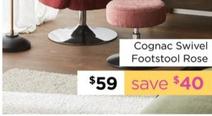 Cognac Swivel Footstool Rose offers at $59 in Early Settler