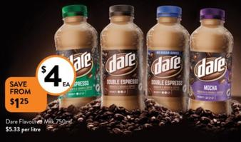 Dare - Flavoured Milk 750ml offers at $4 in Foodworks