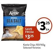 Kettle - Chips 150/165g Selected Varieties offers at $3.25 in Foodworks