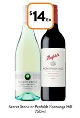 Secret Stone - Or Penfolds Koonunga Hill 750ml offers at $14 in Foodworks