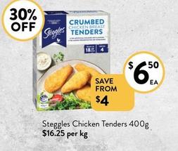 Steggles - Chicken Tenders 400g offers at $6.5 in Foodworks