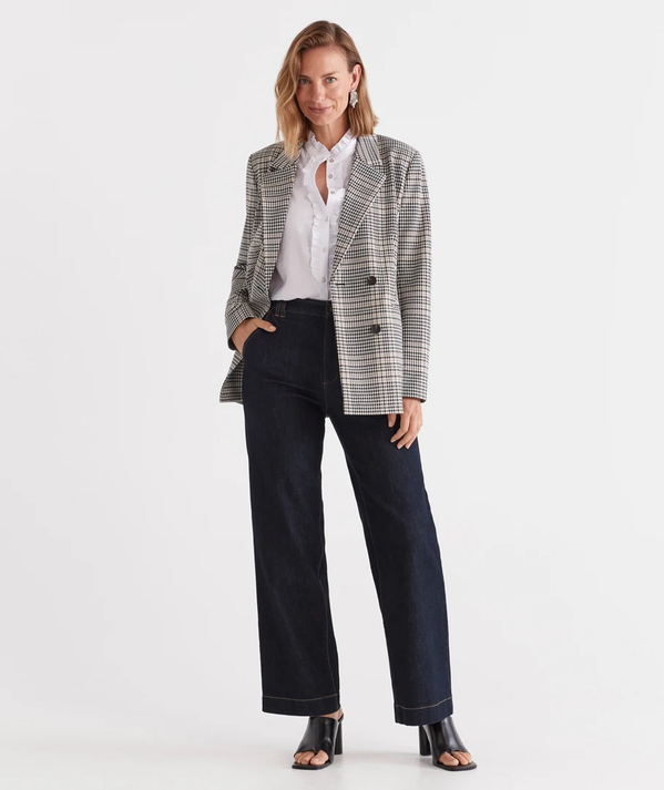 HOUNDSTOOTH JERSEY BLAZER offers at $109.95 in Sussan