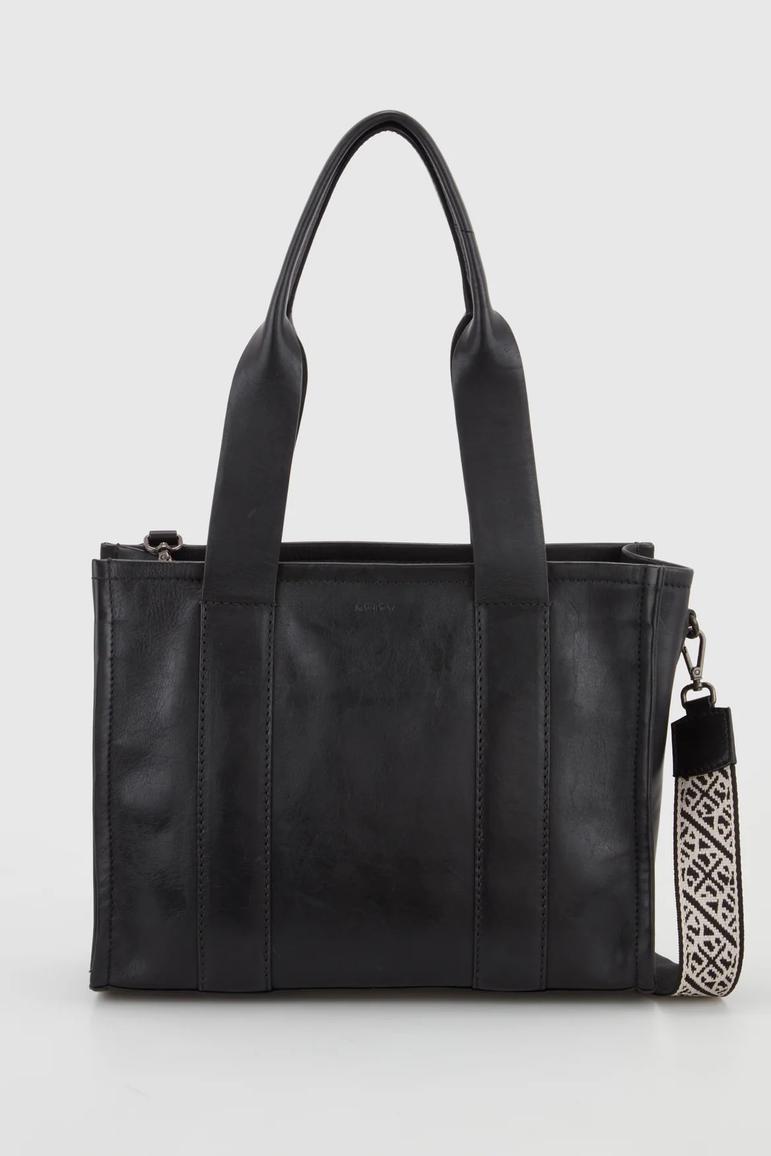 Pia Leather Tote Bag offers at $219 in Strandbags