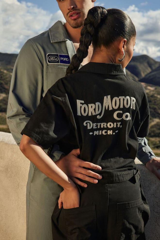 Embroidered Ford Patch Coveralls offers at $120 in Forever 21