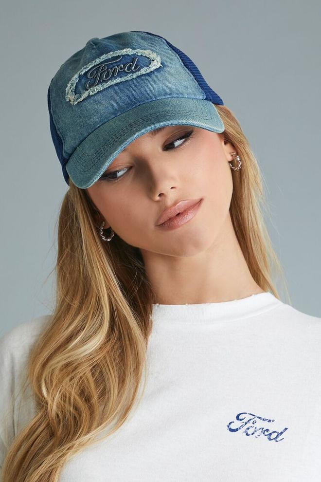 Ford Denim Trucker Hat offers at $36 in Forever 21