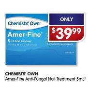 Chemists' Own - Amer-fine Anti-fungal Nail Treatment 5ml offers at $39.99 in Alliance Pharmacy