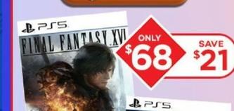 Final Fantasy Xvi offers at $68 in EB Games