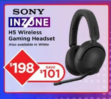 Sony - H5 Wireless Gaming Headset offers at $198 in EB Games