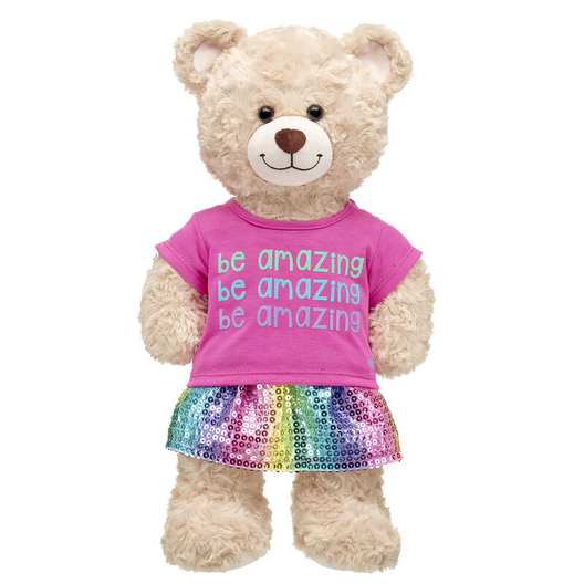 Rainbow "Be Amazing" Outfit offers at $22.5 in Build-A-Bear