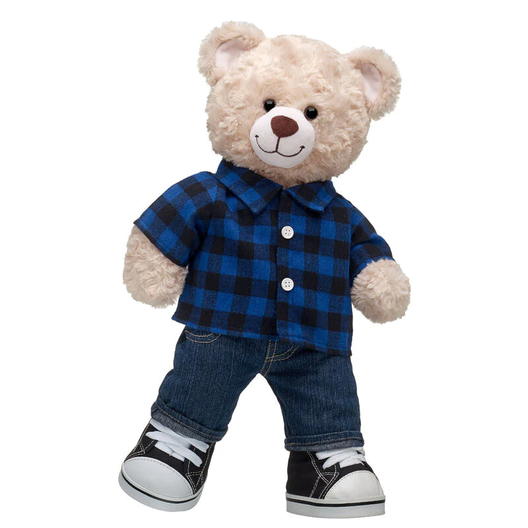 Blue Buffalo Check Shirt offers at $10 in Build-A-Bear