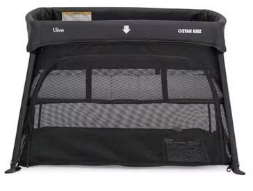 Star Kidz Vivo 3 In 1 Travel Cot Portacot With Bassinet Insert - Black offers at $199 in Baby & Toddler town
