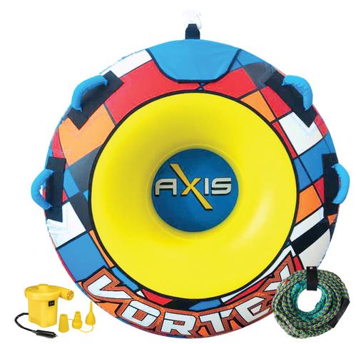 AXIS VORTEX Round Single Rider Sit-In Ski Tube 54" With Pump And Tow Rope offers at $139 in Bargains Boat Bits