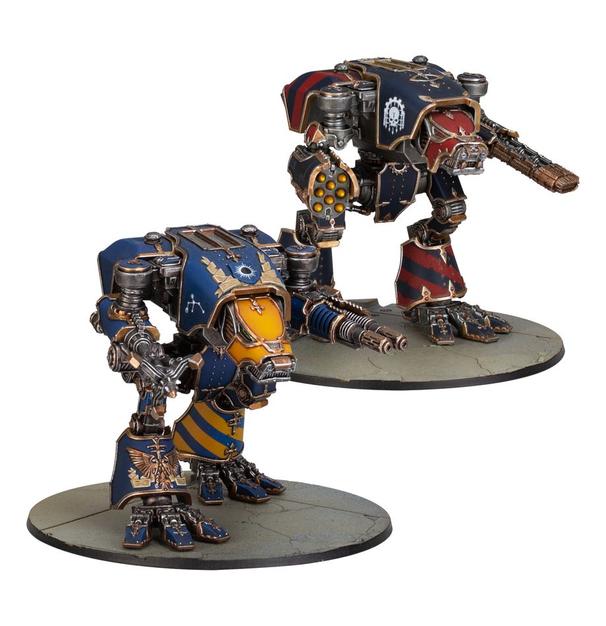 LEGIONS IMPERIALIS: WARHOUND TITANS WITH URSUS CLAWS AND MELTA LANCES offers at $45 in Games Workshop
