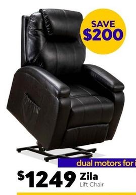 Zila Lift Chair offers at $1249 in ComfortStyle Furniture & Bedding