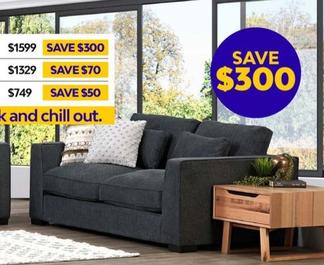 Chill - 2 Seater Sofa offers at $1599 in ComfortStyle Furniture & Bedding