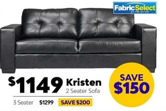 Kristen - 2 Seater Sofa offers at $1149 in ComfortStyle Furniture & Bedding