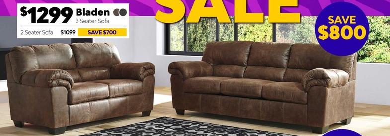Bladen - 3 Seater Sofa offers at $1299 in ComfortStyle Furniture & Bedding
