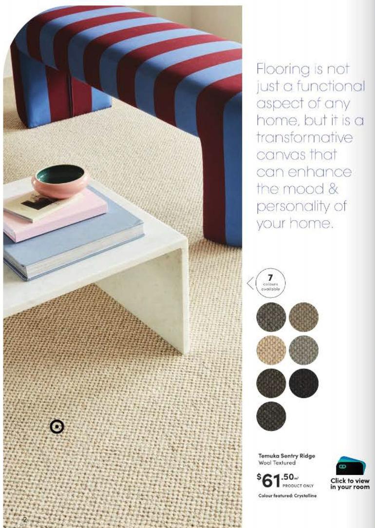 Temuka Sentry Ridge Wool Textured offers at $61.5 in Choices Flooring