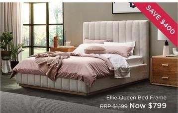 Ellie - Queen Bed Frame offers at $799 in Snooze