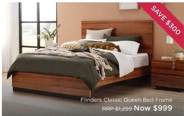 Flinders - Classic Queen Bed Frame offers at $999 in Snooze