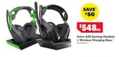 Astro - A50 Gaming Headset Wireless Charging Base offers at $548 in Harvey Norman