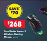 Steelseries - Aerox 9 Wireless Gaming Mouse offers at $268 in Harvey Norman