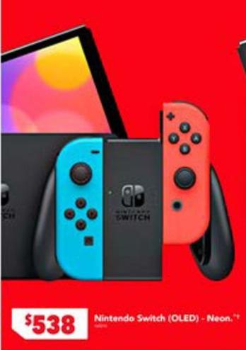 Nintendo - Switch (oled) Neon offers at $538 in Harvey Norman