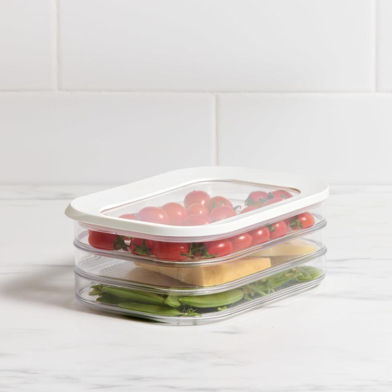 Kitchen Pro Clear Fresh Stackable Container Set of 3 offers at $12.48 in Kitchen Warehouse