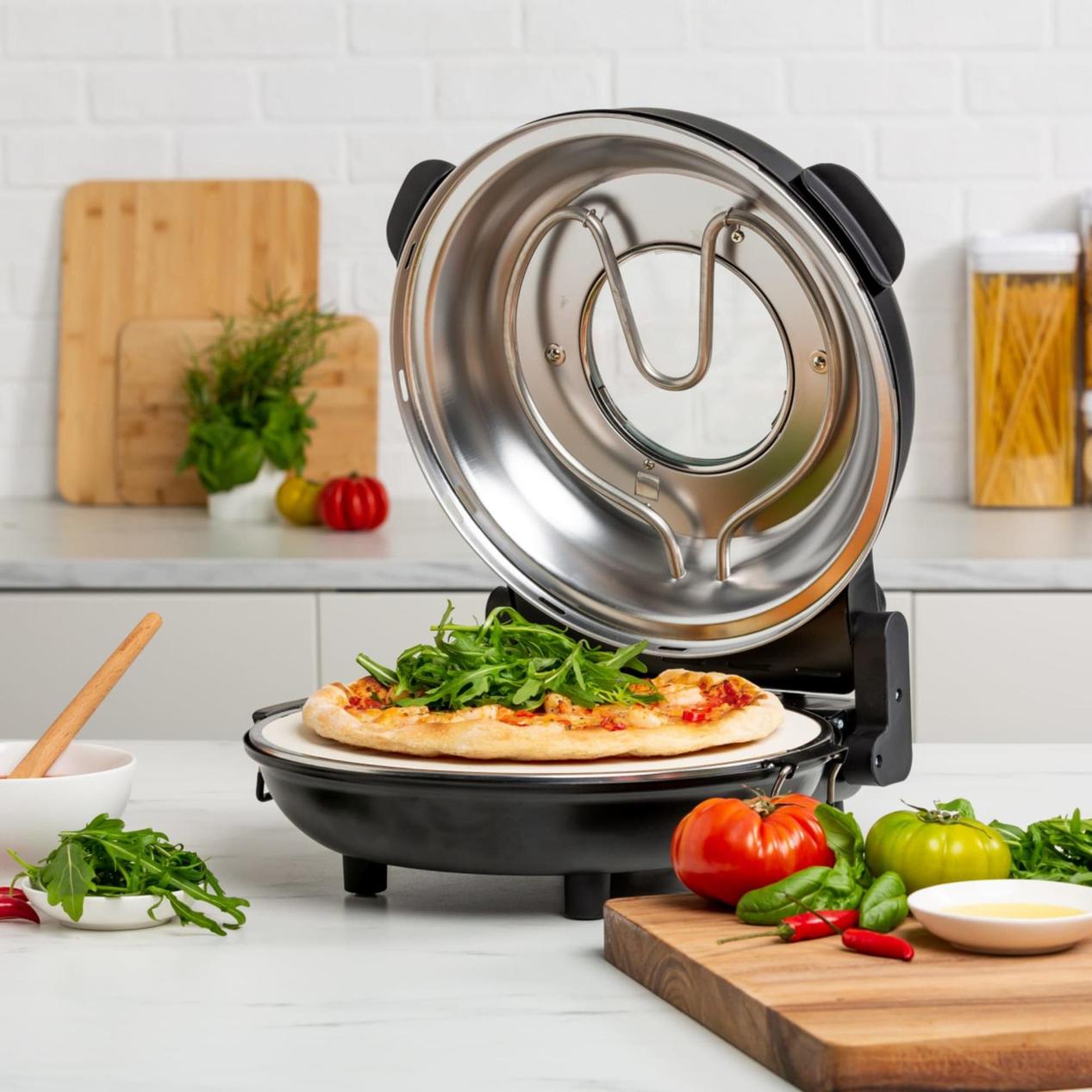 Wolstead Pro Rapido Pizza Oven Matte Black offers at $99.95 in Kitchen Warehouse