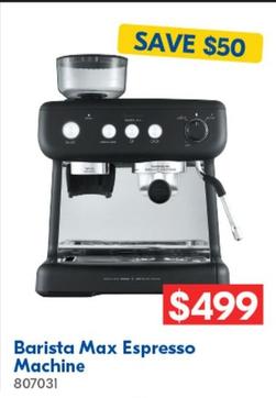 Sunbeam - Barista Max Espresso Machine offers at $499 in Betta