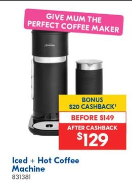 Sunbeam - Iced + Hot Coffee Machine offers at $129 in Betta
