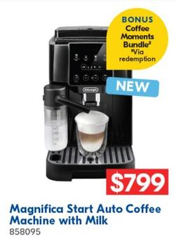 Delonghi - Magnifica Start Auto Coffee Machine With Milk offers at $799 in Betta