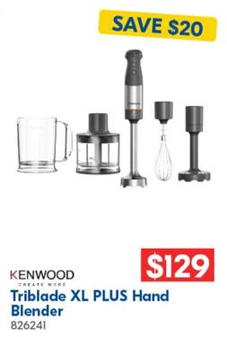 Kenwood - Triblade Xl Plus Hand Blender offers at $129 in Betta