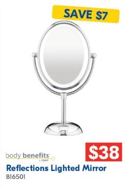 Body Benefits - Reflections Lighted Mirror offers at $38 in Betta