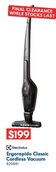 Electrolux - - Ergorapido Classic Cordless Vacuum offers at $199 in Betta