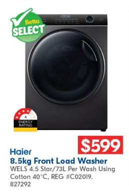 Haier - 8.5kg Front Load Washer offers at $599 in Betta