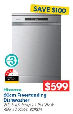 Hisense - 60cm Freestanding Dishwasher offers at $599 in Betta