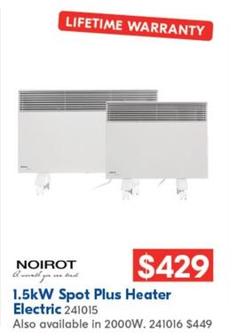 1.5kw Spot Plus Heater Electric offers at $429 in Betta