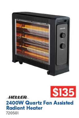 Heller - 2400w Quartz Fan Assisted Radiant Heater offers at $135 in Betta