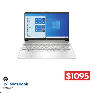 Hp - 15" Notebook offers at $1095 in Betta