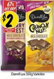 Darrell Lea - 160g Varieties offers at $2 in NQR