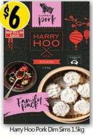 Harry Hoo - Pork Dim Sims 1.5kg offers at $6 in NQR