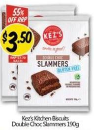 Kez's - Kitchen Biscuits Double Choc Slammers 190g offers at $3.5 in NQR