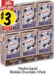 Nexba - Liquid Brekkie Chocolate 3 Pack offers at $3 in NQR