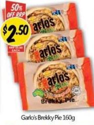 Garlo's - Brekky Pie 160g offers at $2.5 in NQR