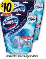 Domestos - Toilet Cages 5 Pack offers at $10 in NQR